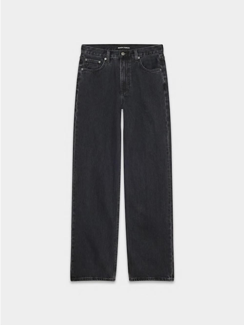 Denim Forum The ’90s Iggy Lo-Rise Baggy Jean - Black Eyeliner, Size 28